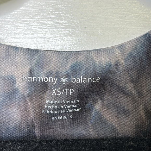 Tie-Dye Sports Bra - Black and Gray - Picture 2 of 5